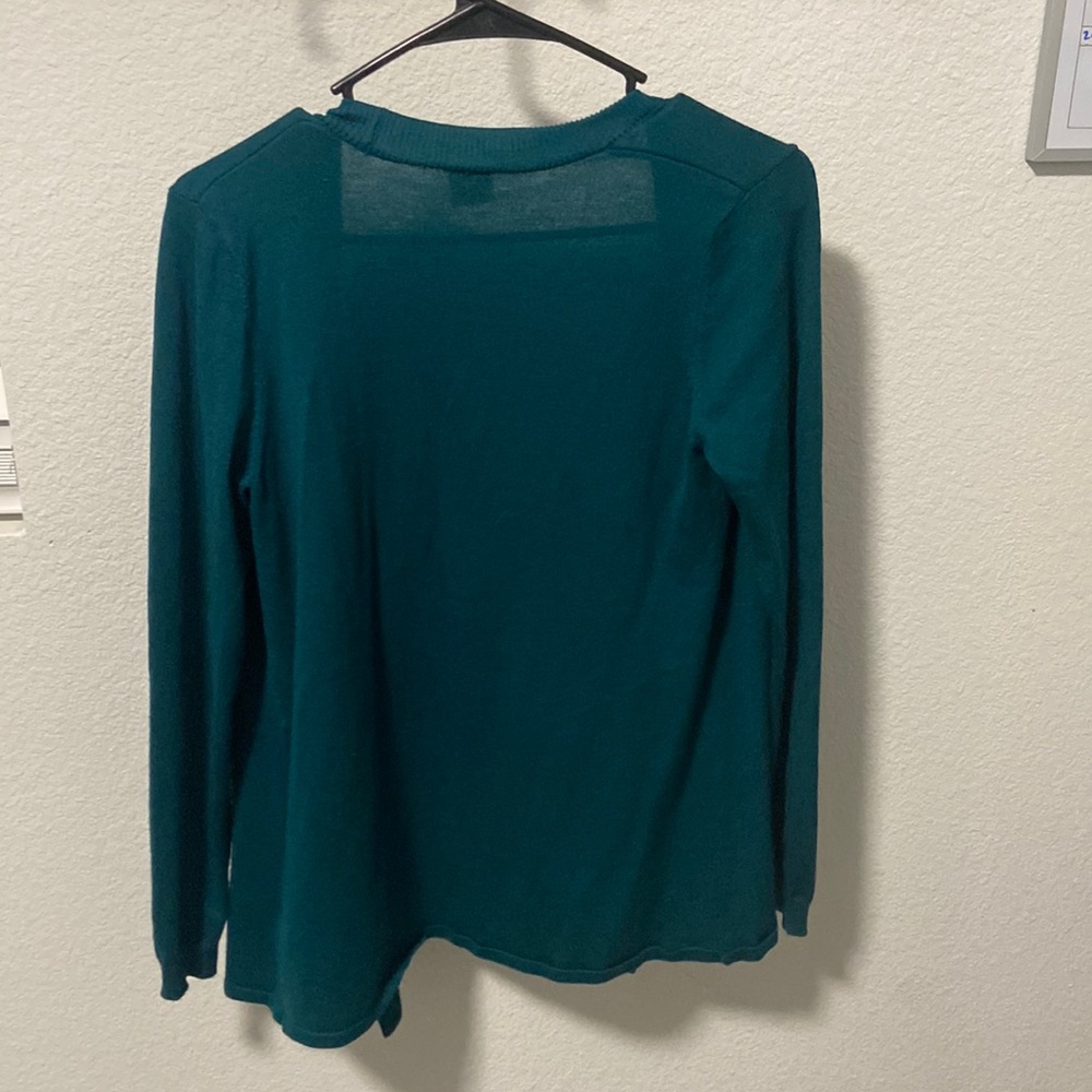 Greenish blue cardigan